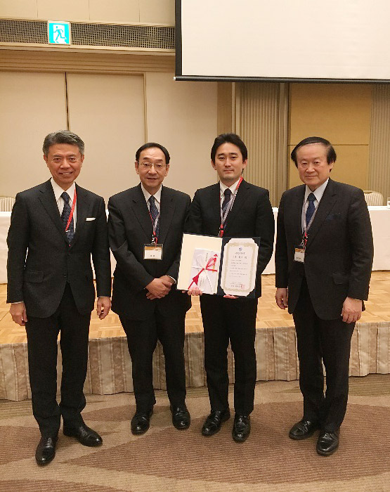 日本消化癌発生学会研究奨励賞受賞の様子2